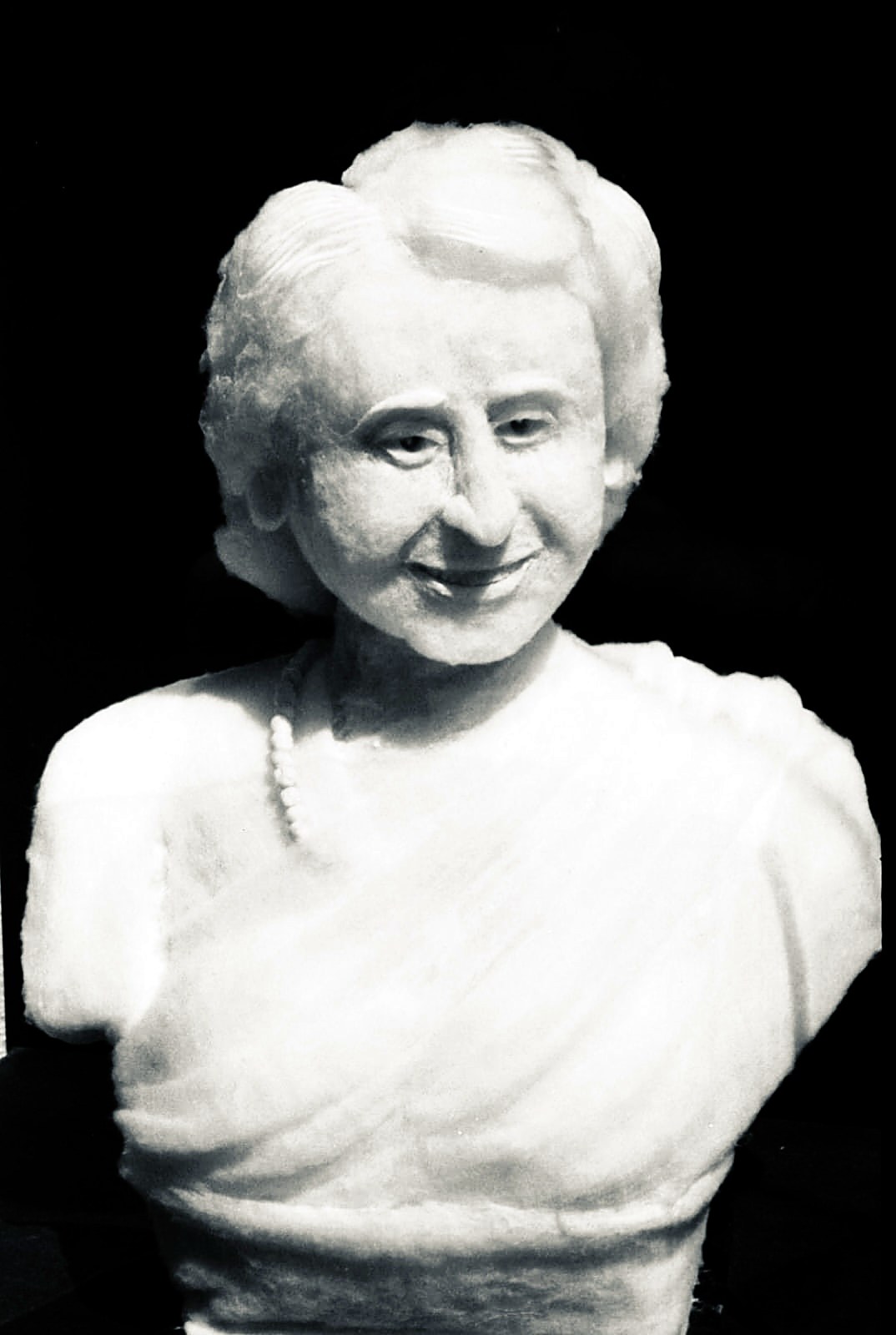 Indira Gandhi cotton sculpture bust